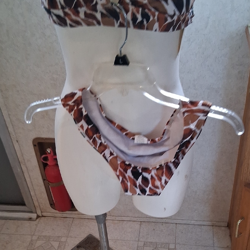 Leopard Print Halter Bikini Set - image 3